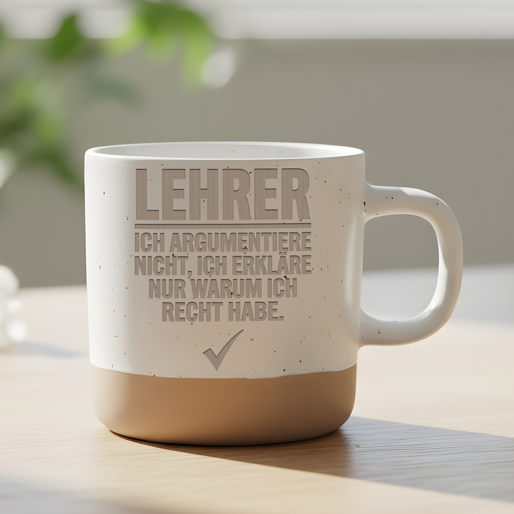 Lehrer Tasse Lustig Ich argumentiere nicht erkläre warum ich Recht hab – Bild 6