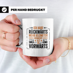 Gabelstaplerfahrer Tasse Spruch Rückwärts Mehr Kilometer, Ge – Weiß [farbe:weiß]