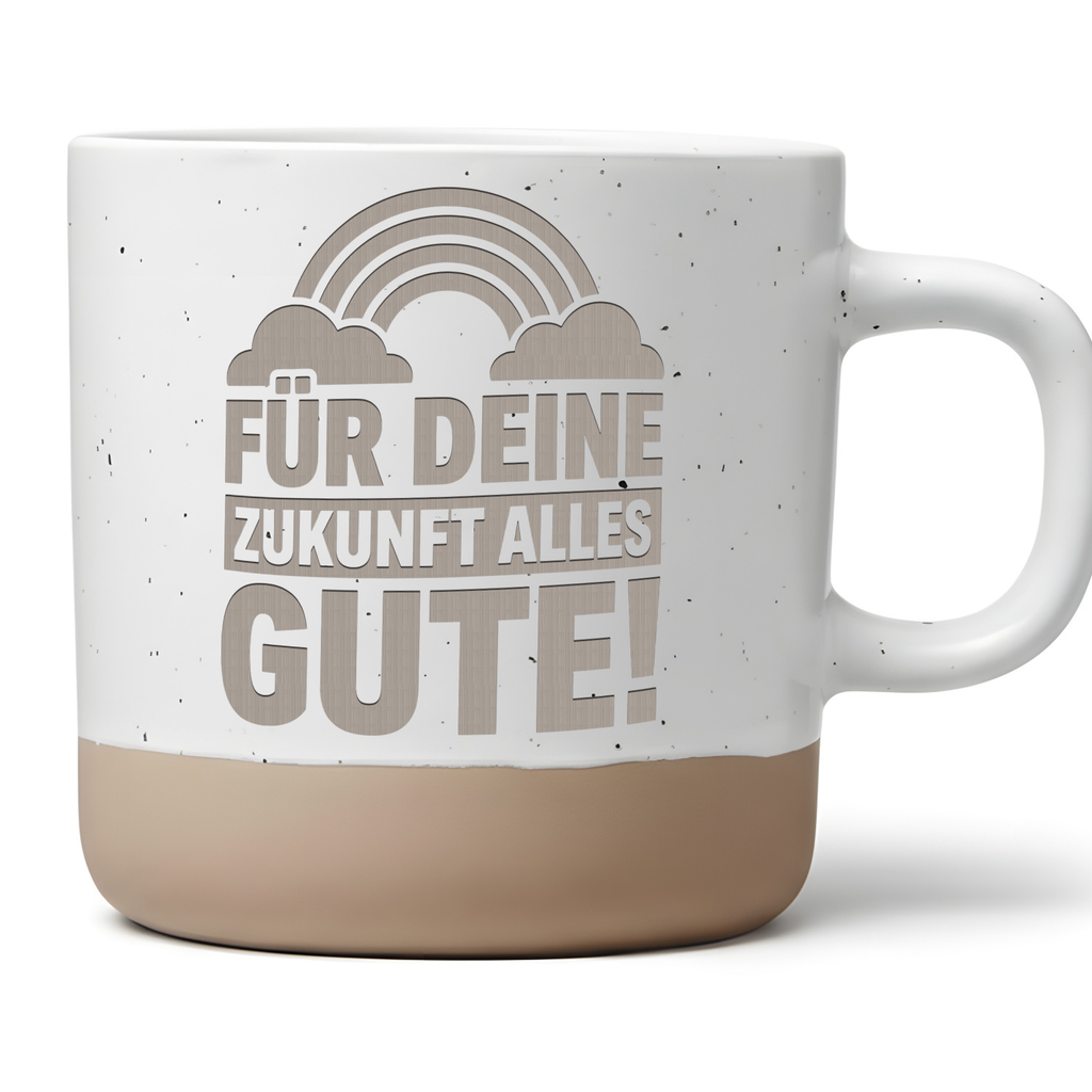 Tasse Für Deine Zukunft Alles Gute, Regenbogen Becher Abschied, Gesche – Bild 1
