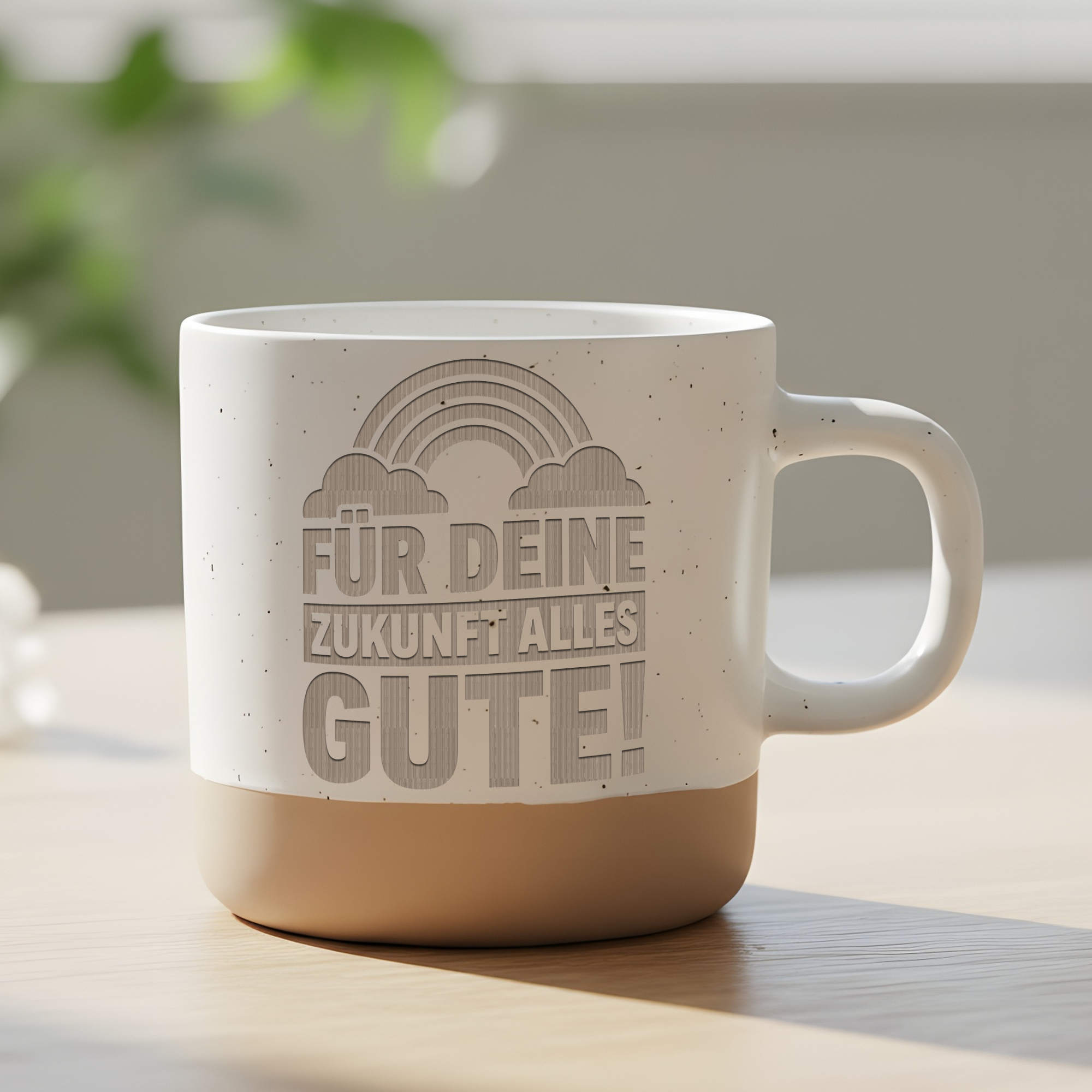 Tasse Für Deine Zukunft Alles Gute, Regenbogen Becher Abschied, Gesche – Bild 6