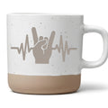 Tasse Rockmusik Herzschlag, Metalhead Becher Keramik, Heavy Metal Gesc – Bild 1