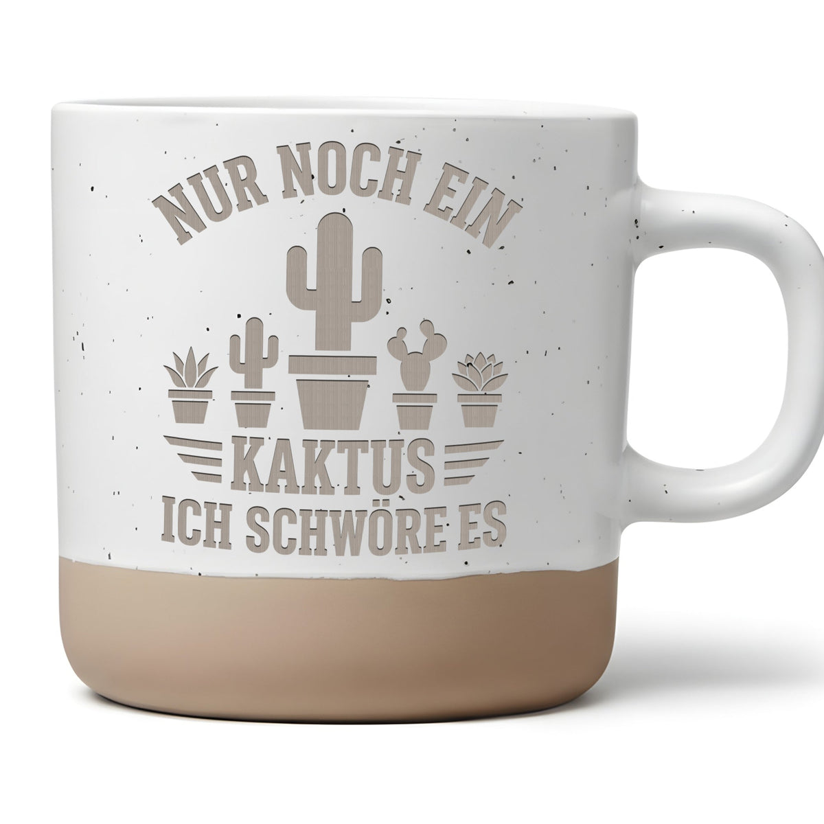 Tasse Kaktus Nur noch ein Kaktus ich schwöre es, Pflanzen Becher Keram – Bild 1