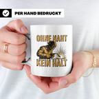 Schweißer Tasse Ohne Naht kein Halt Kaffeetasse mit Spruch G – Weiß [farbe:weiß]