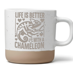 Tasse Chamäleon Geschenk, Life Is Better With A Chameleon Becher Keram – Bild 1