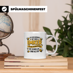 Imker Tasse mit Spruch Leg Dich niemals an | Geschenk für Bi – Weiß [farbe:weiß]