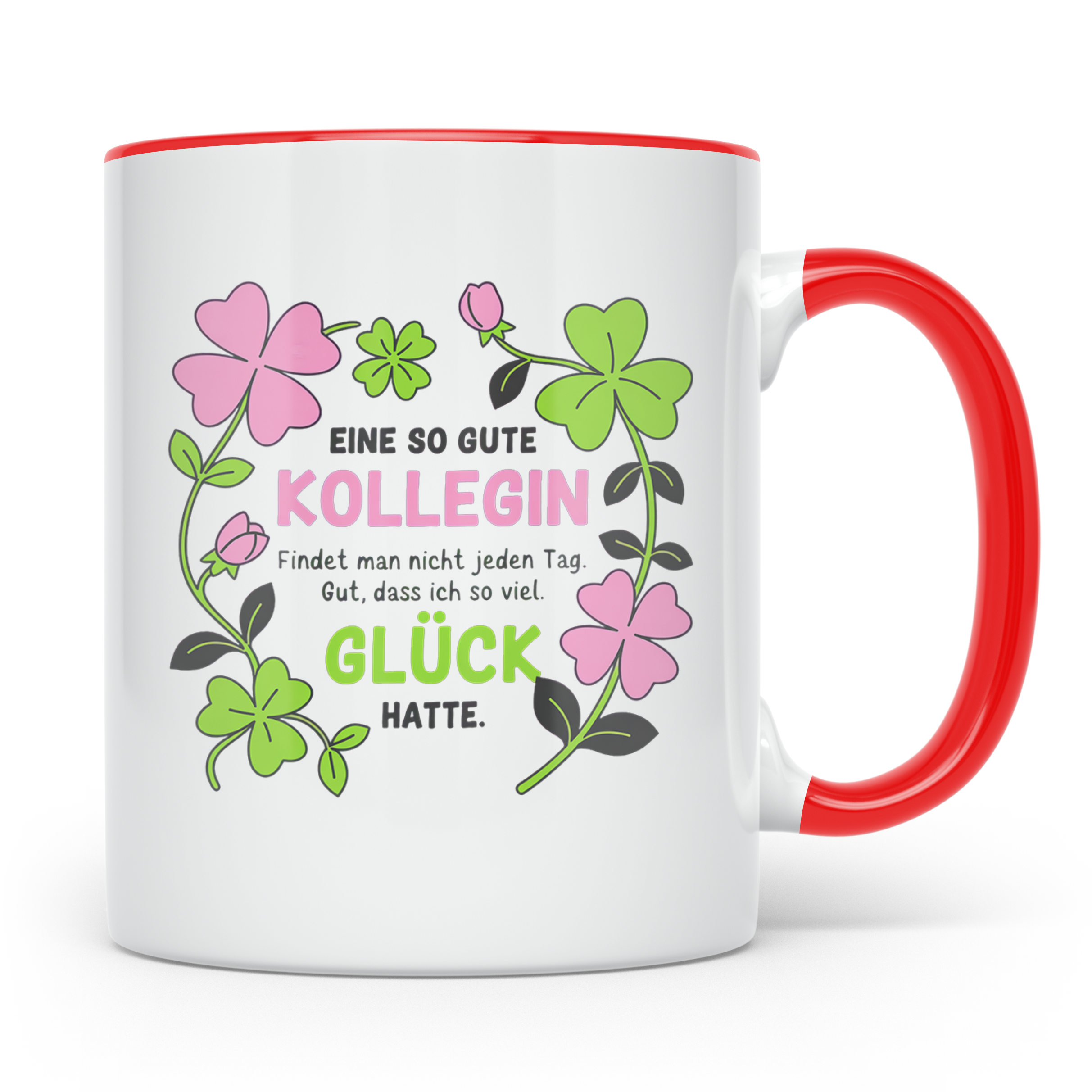 Abschiedsgeschenk Kollegin Tasse Jobwechsel Dankeschön Arbei – Rot [farbe:rot]