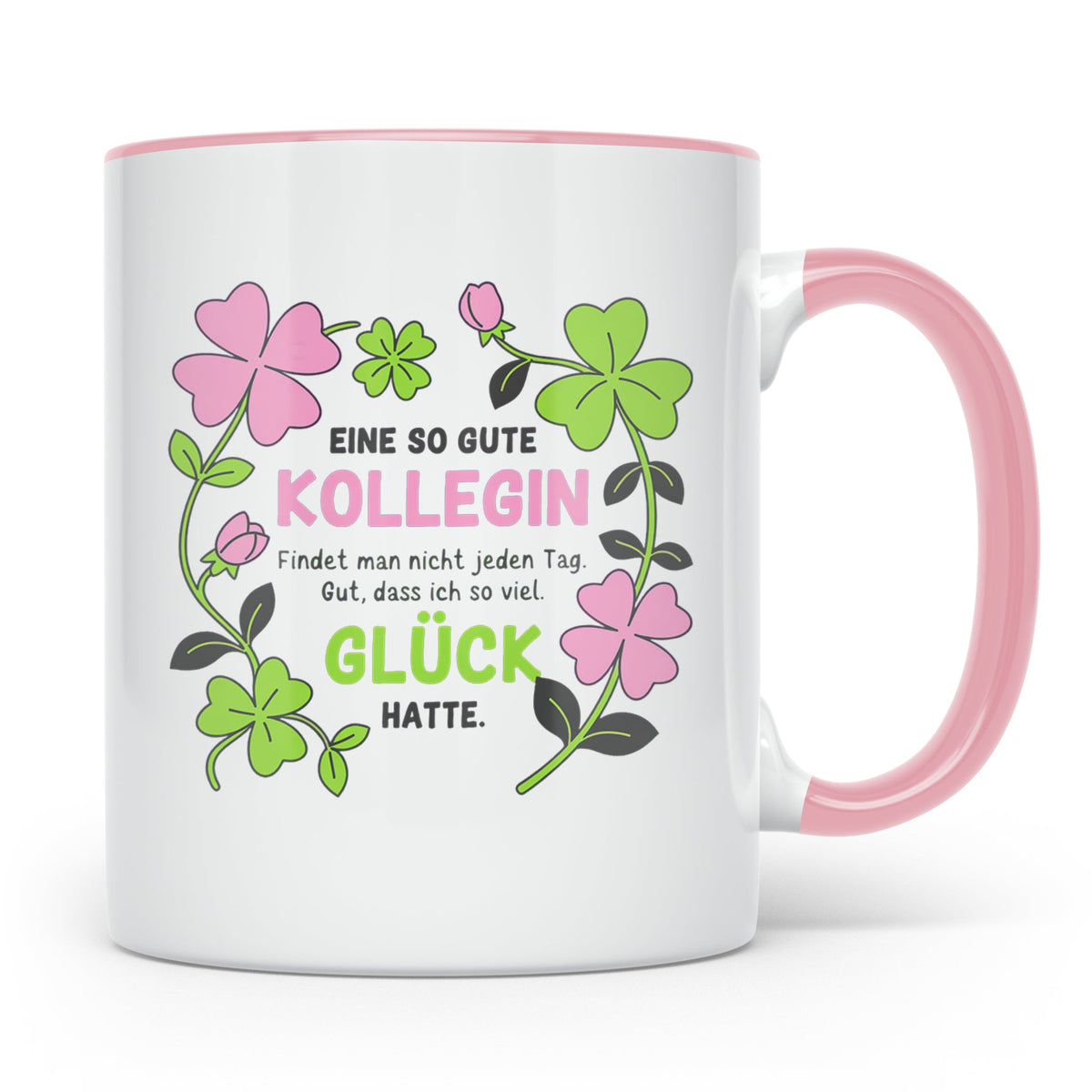 Abschiedsgeschenk Kollegin Tasse Jobwechsel Dankeschön Arbei – Rosa [farbe:rosa]