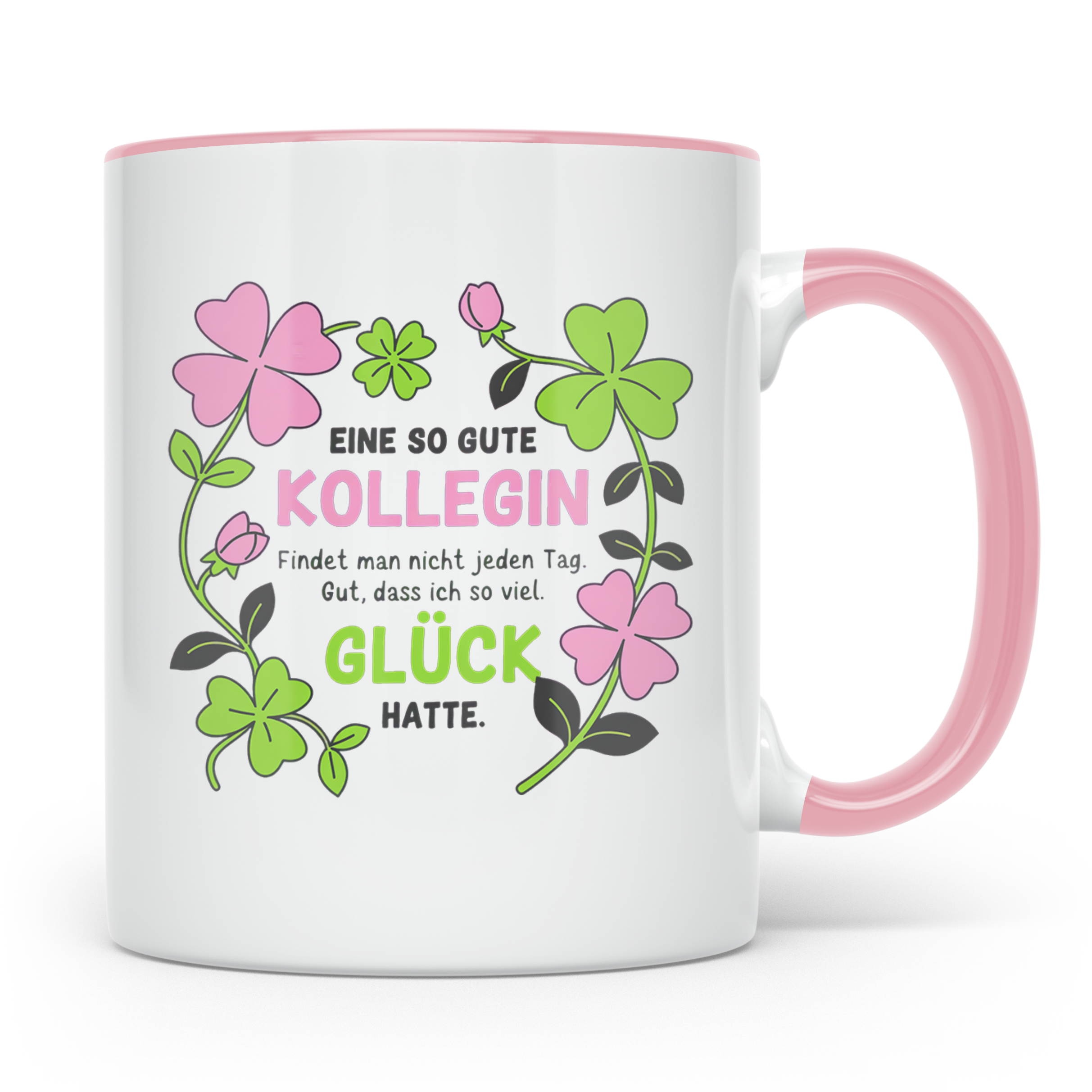 Abschiedsgeschenk Kollegin Tasse Jobwechsel Dankeschön Arbei – Rosa [farbe:rosa]