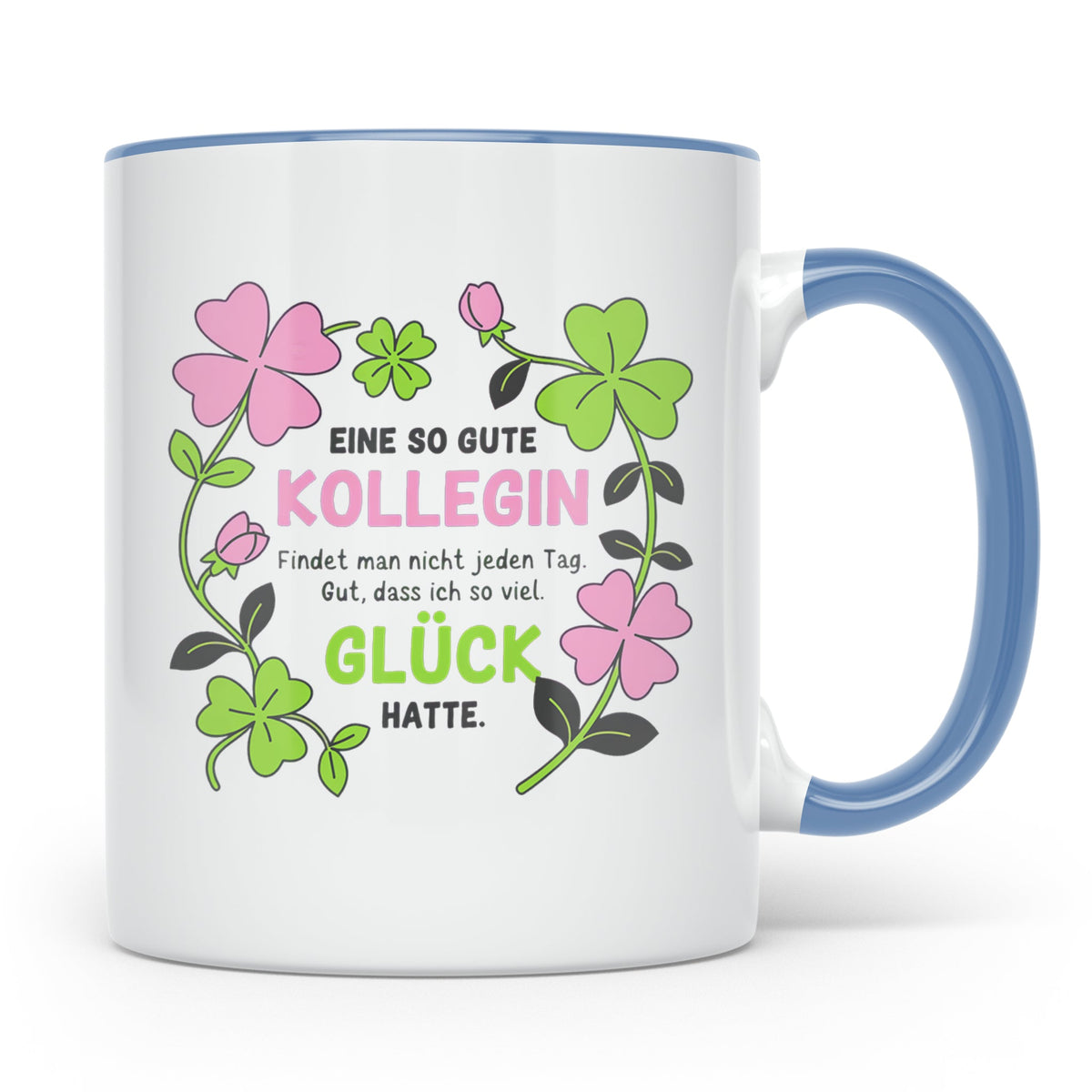 Abschiedsgeschenk Kollegin Tasse Jobwechsel Dankeschön Arbei – Blau [farbe:blau]