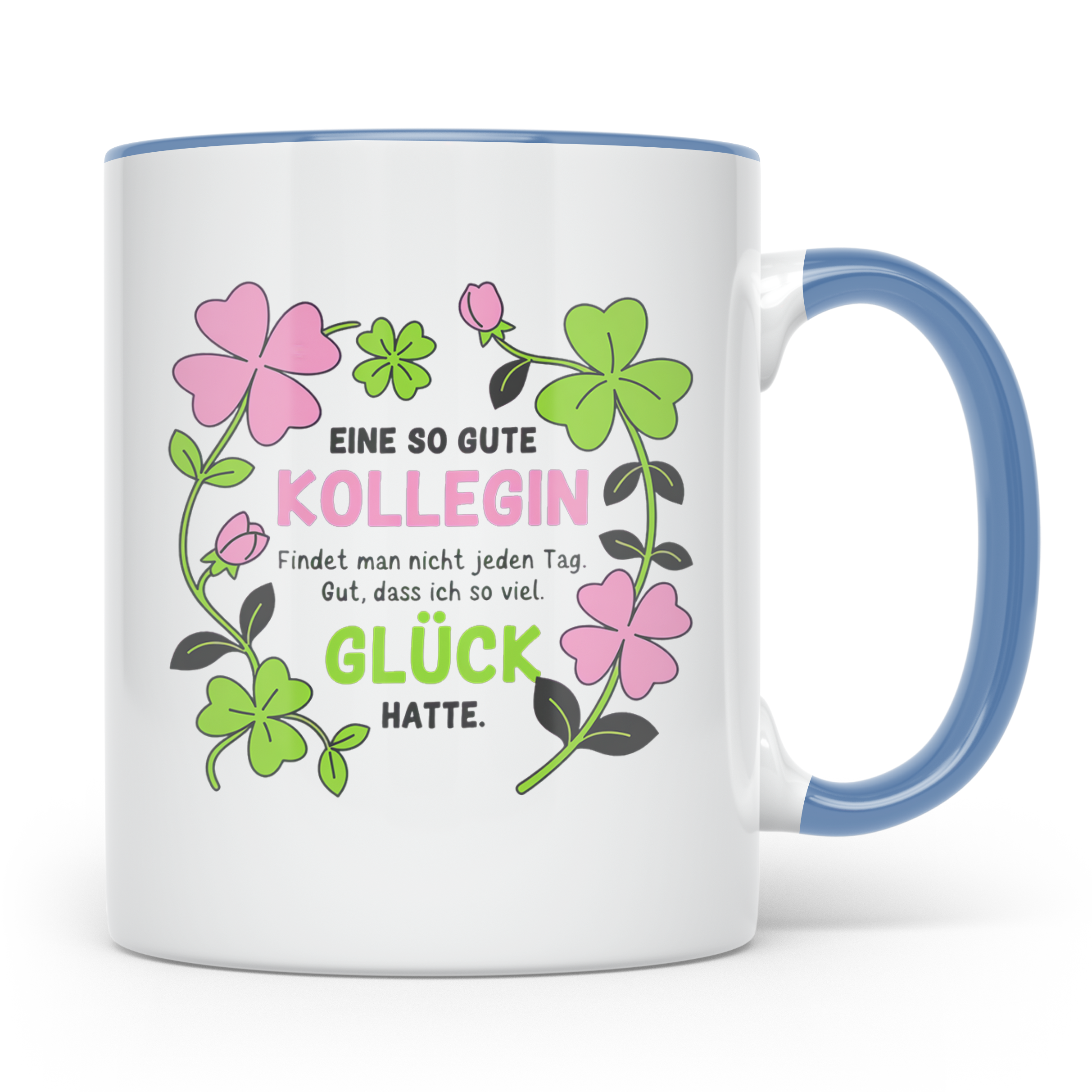 Abschiedsgeschenk Kollegin Tasse Jobwechsel Dankeschön Arbei – Blau [farbe:blau]