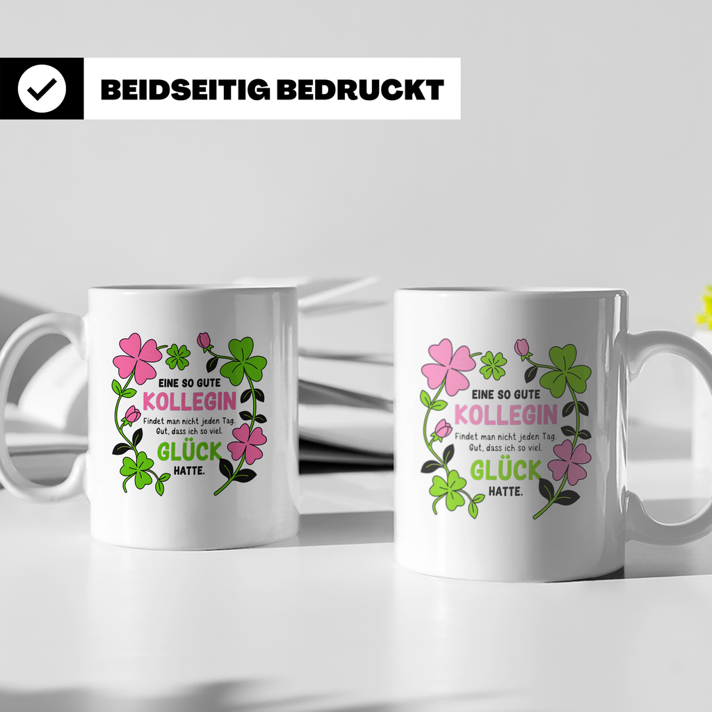 Abschiedsgeschenk Kollegin Tasse Jobwechsel Dankeschön Arbei – Weiß [farbe:weiß]