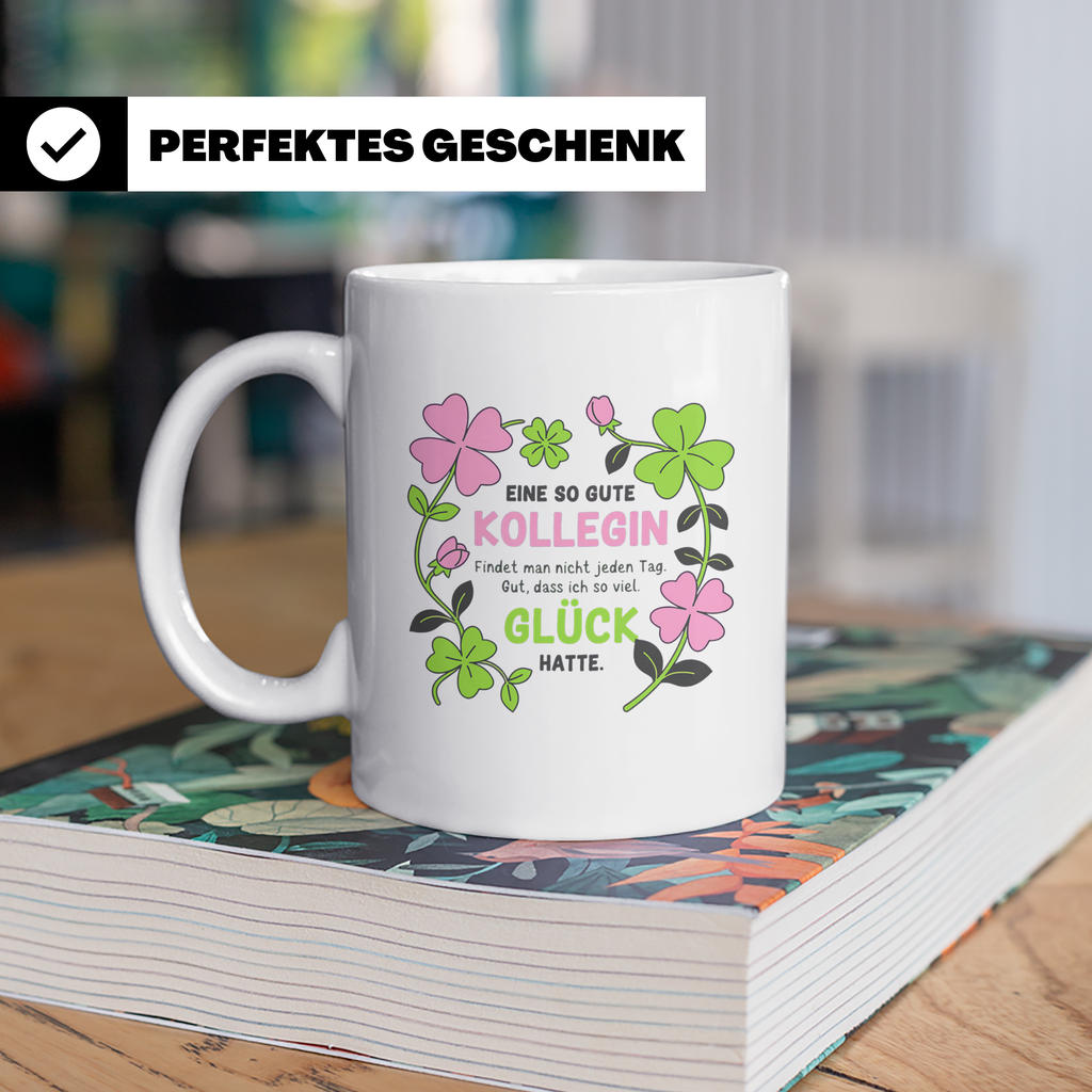 Abschiedsgeschenk Kollegin Tasse Jobwechsel Dankeschön Arbei – Weiß [farbe:weiß]