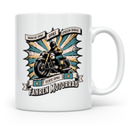 Echte Opas Fahren Motorrad Tasse für Biker Großvater, lustig – Weiß [farbe:weiß]
