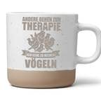 Tasse Vögel Therapie, Ich gehe zu meinen Vögeln Becher Keramik, Vogelh – Bild 1