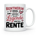 Rentnerin 2026 Legende | Abschiedsgeschenk Kollegin Ruhestand