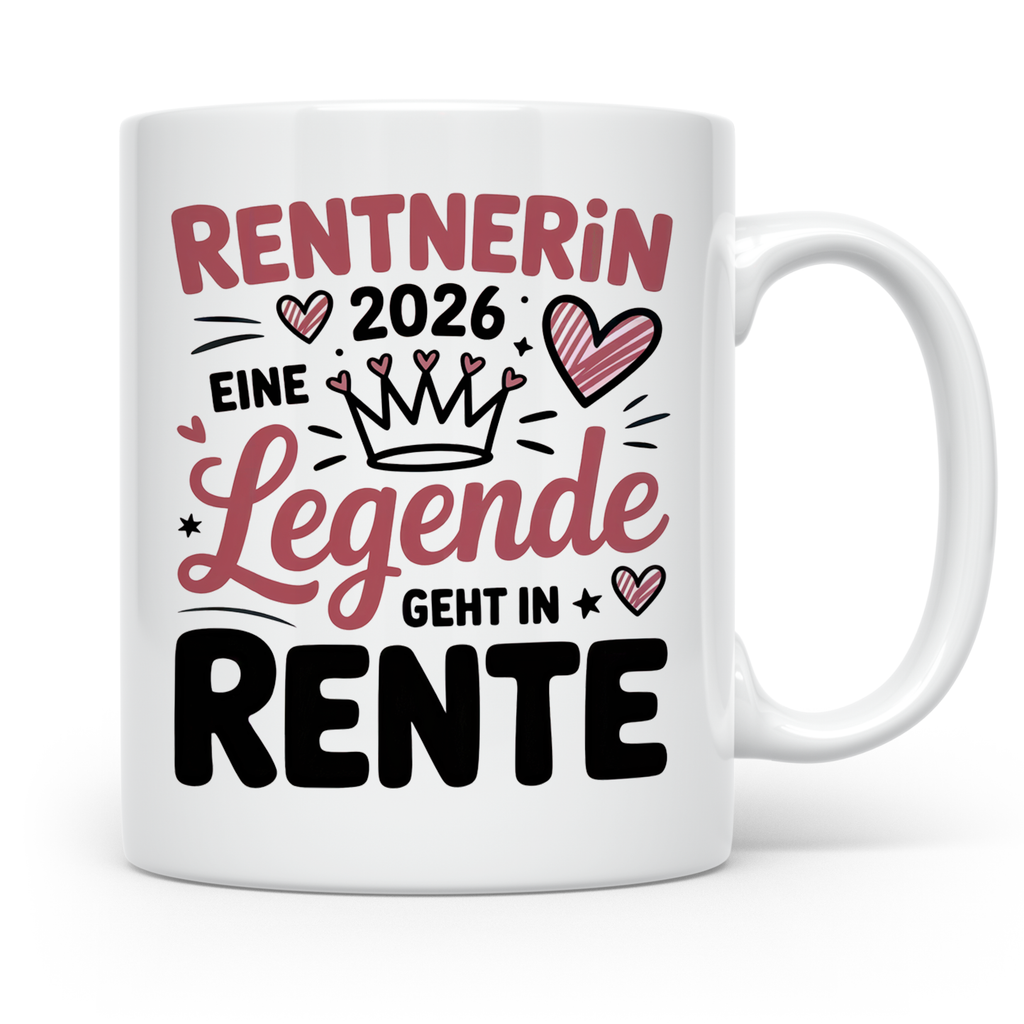 Rentnerin 2026 Legende | Abschiedsgeschenk Kollegin Ruhestand
