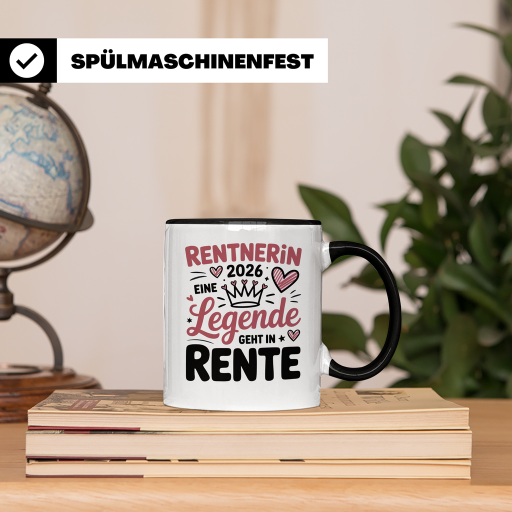 Rentnerin 2026 Legende | Abschiedsgeschenk Kollegin Ruhestand
