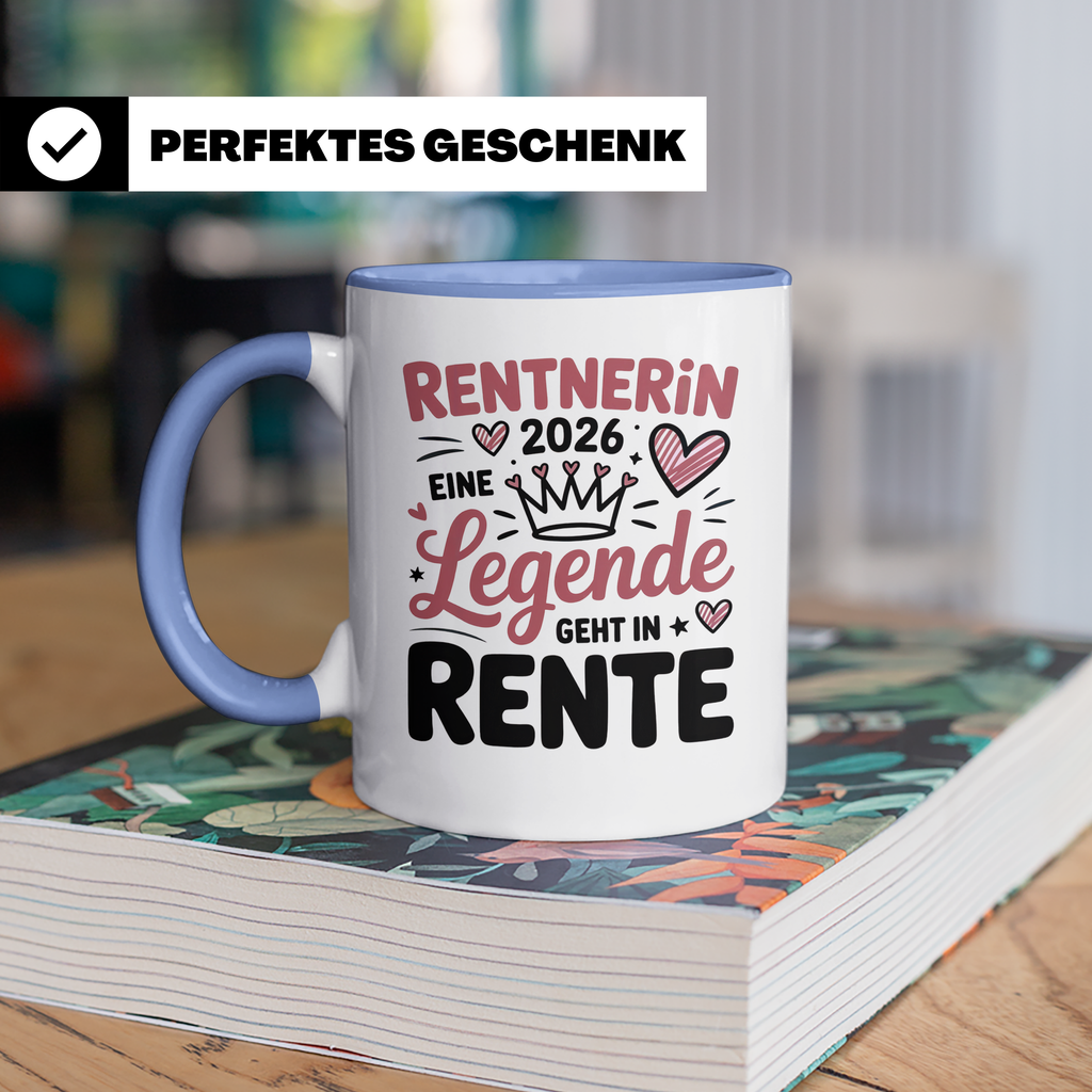 Rentnerin 2026 Legende | Abschiedsgeschenk Kollegin Ruhestand