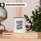 Danke Tasse Abschied - Danke dass du ein Teil von uns warst - Jobwechsel Kollegen Mitarbeiter Geschenkidee Spruch - Personalisiertes Abschie