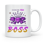 Boss Lady Tasse Chefin Geschenk für starke Frau lustiger Spr – Weiß [farbe:weiß]