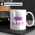 Boss Lady Tasse Chefin Geschenk für starke Frau lustiger Spr – Weiß [farbe:weiß]