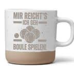 Tasse Boule Mir reichts ich geh Boule spielen, Petanque Becher Keramik – Bild 1