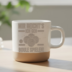 Tasse Boule Mir reichts ich geh Boule spielen, Petanque Becher Keramik – Bild 6