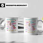 Einhorn Tasse mit Spruch Nur Verrückte Hier Komm Einhorn Wir – Weiß [farbe:weiß]