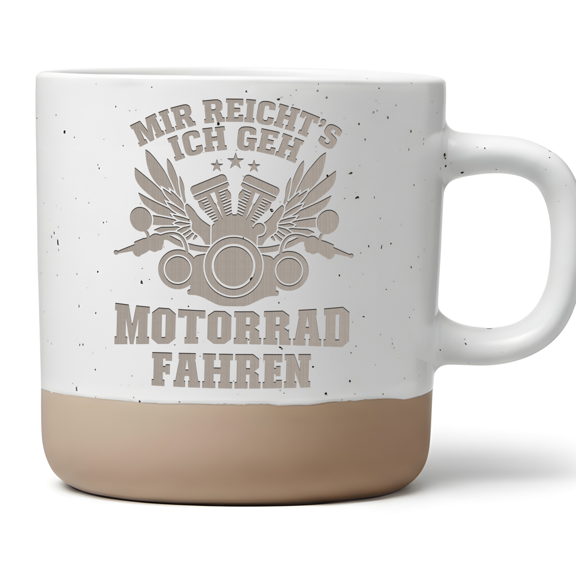 Tasse Motorrad Mir reichts ich geh Motorrad fahren, Biker Becher Keram – Bild 1