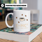 Kaffee Tasse E=MC² Energy Milk Coffee² Lustiger Spruch für P – Weiß [farbe:weiß]