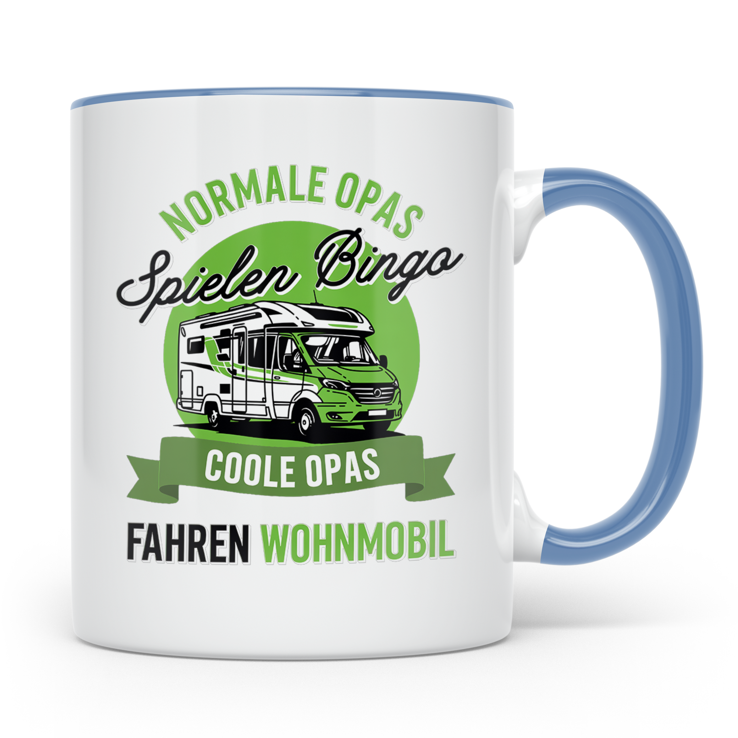 Opa Wohnmobil Tasse Camping Spruch Coole Opas fahren Wohnmob – Blau [farbe:blau]