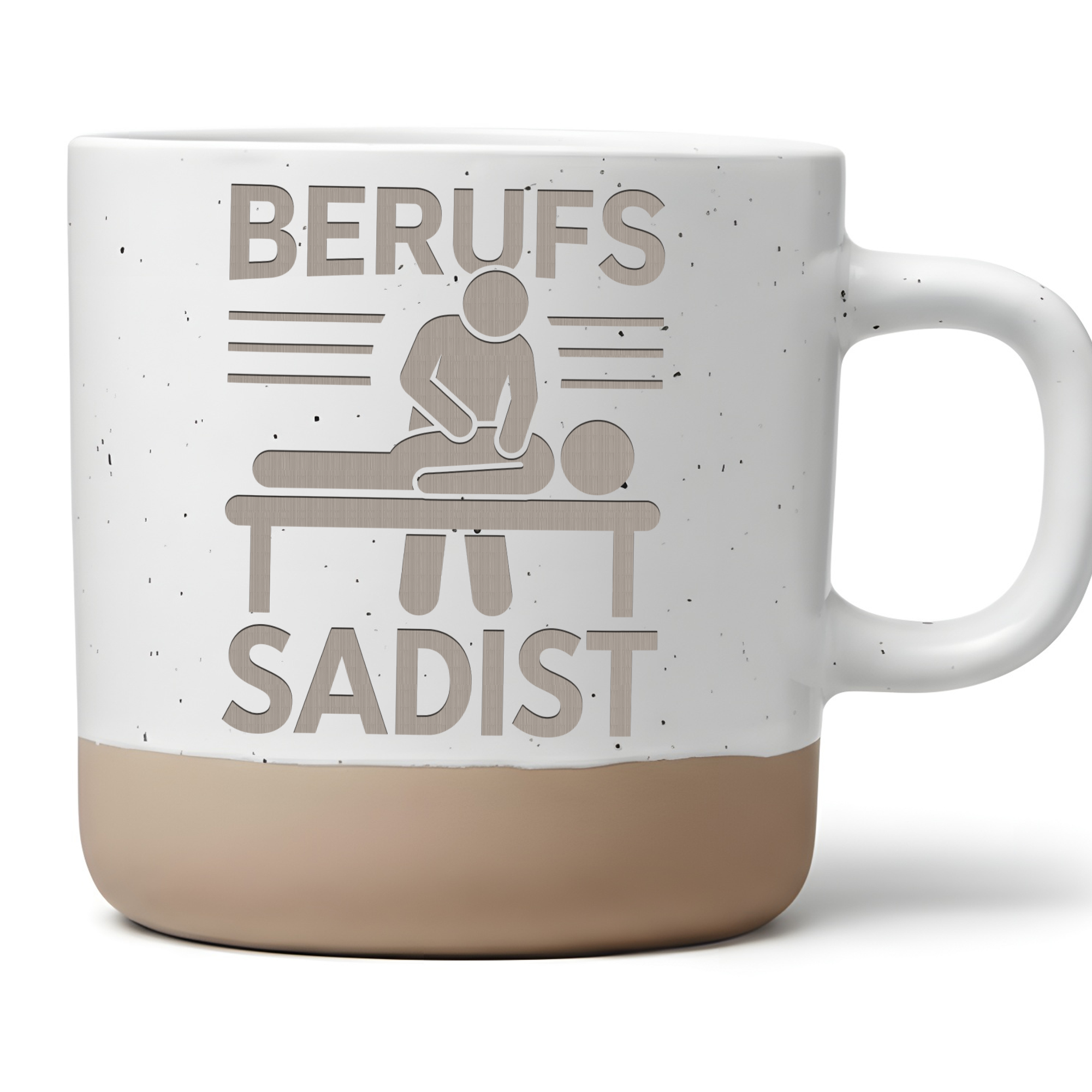 Tasse Physiotherapeut Berufs Sadist, Physio Becher Keramik, Geschenk M – Bild 1