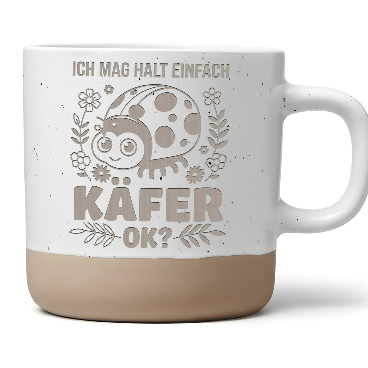 Tasse Marienkäfer Ich mag halt einfach Käfer ok, Insekten Becher Keram – Bild 1