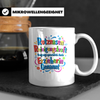 Erzieherin Tasse mit Spruch Rotznasen Reinigungskraft, Gesch – Weiß [farbe:weiß]