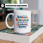 Erzieherin Tasse mit Spruch Rotznasen Reinigungskraft, Gesch – Weiß [farbe:weiß]