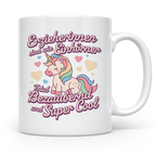 Erzieherin Tasse Einhorn Spruch Geschenkidee Dankeschön für  – Weiß [farbe:weiß]