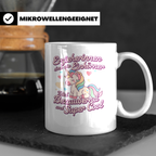 Erzieherin Tasse Einhorn Spruch Geschenkidee Dankeschön für  – Weiß [farbe:weiß]