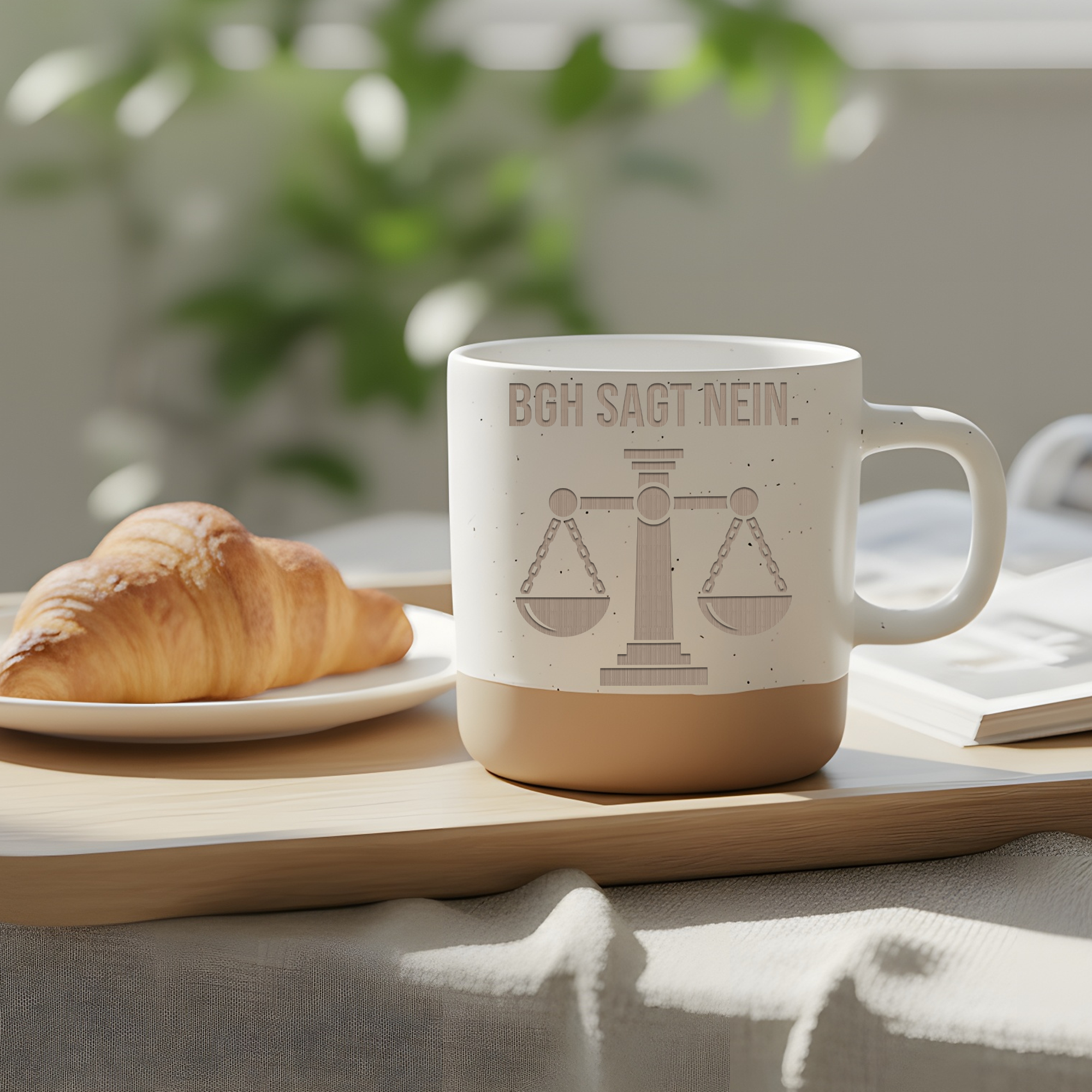 Tasse BGH Sagt Nein Jura Geschenk, Anwalt Becher Keramik, Jurastudium  – Bild 4