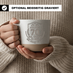 Tasse 70. Geburtstag Ich bin knackige 70, Lustiger Becher Keramik 70 J – Bild 2