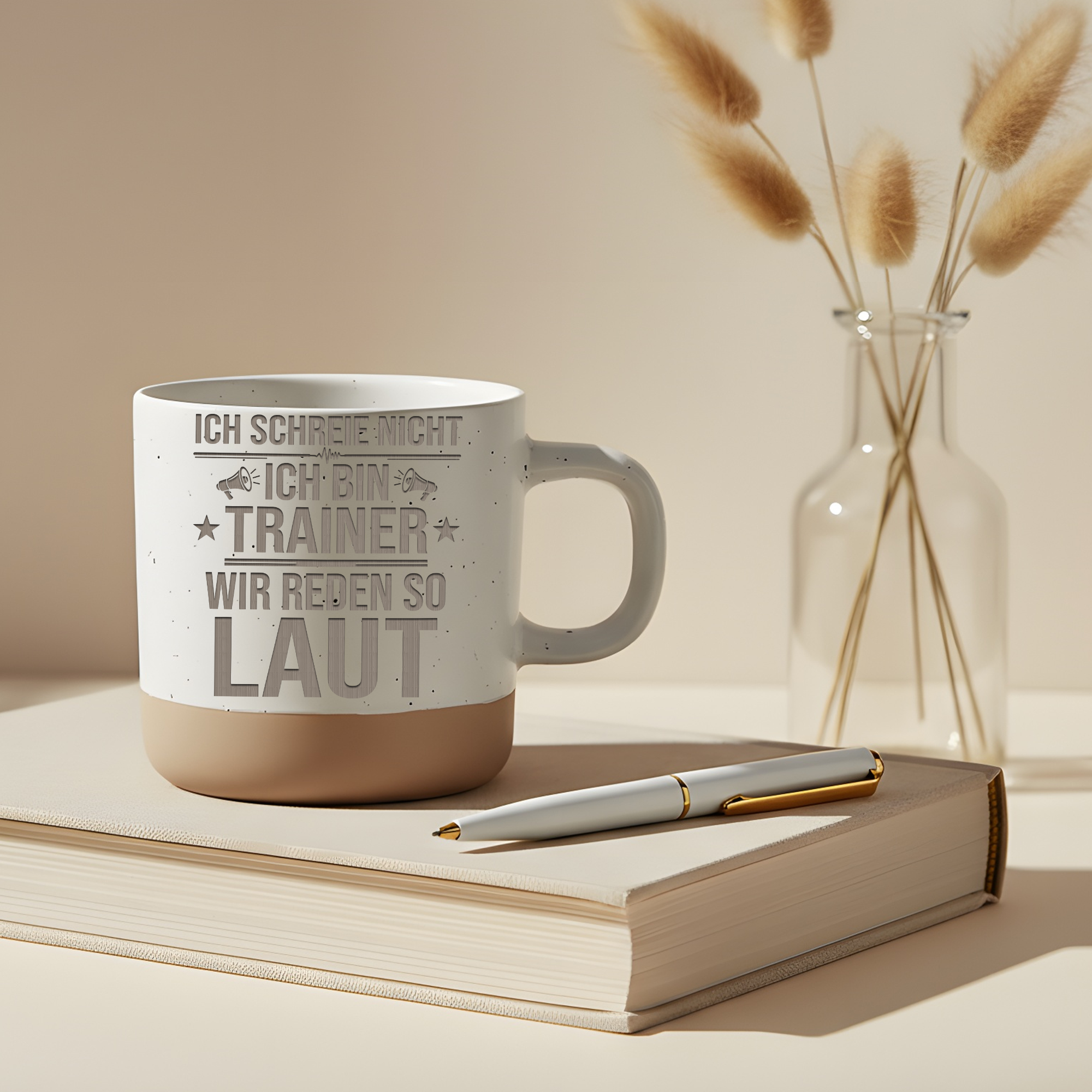 Tasse Trainer Ich schreie nicht, Lustige Kaffeetasse Trainer Geschenk, – Bild 5