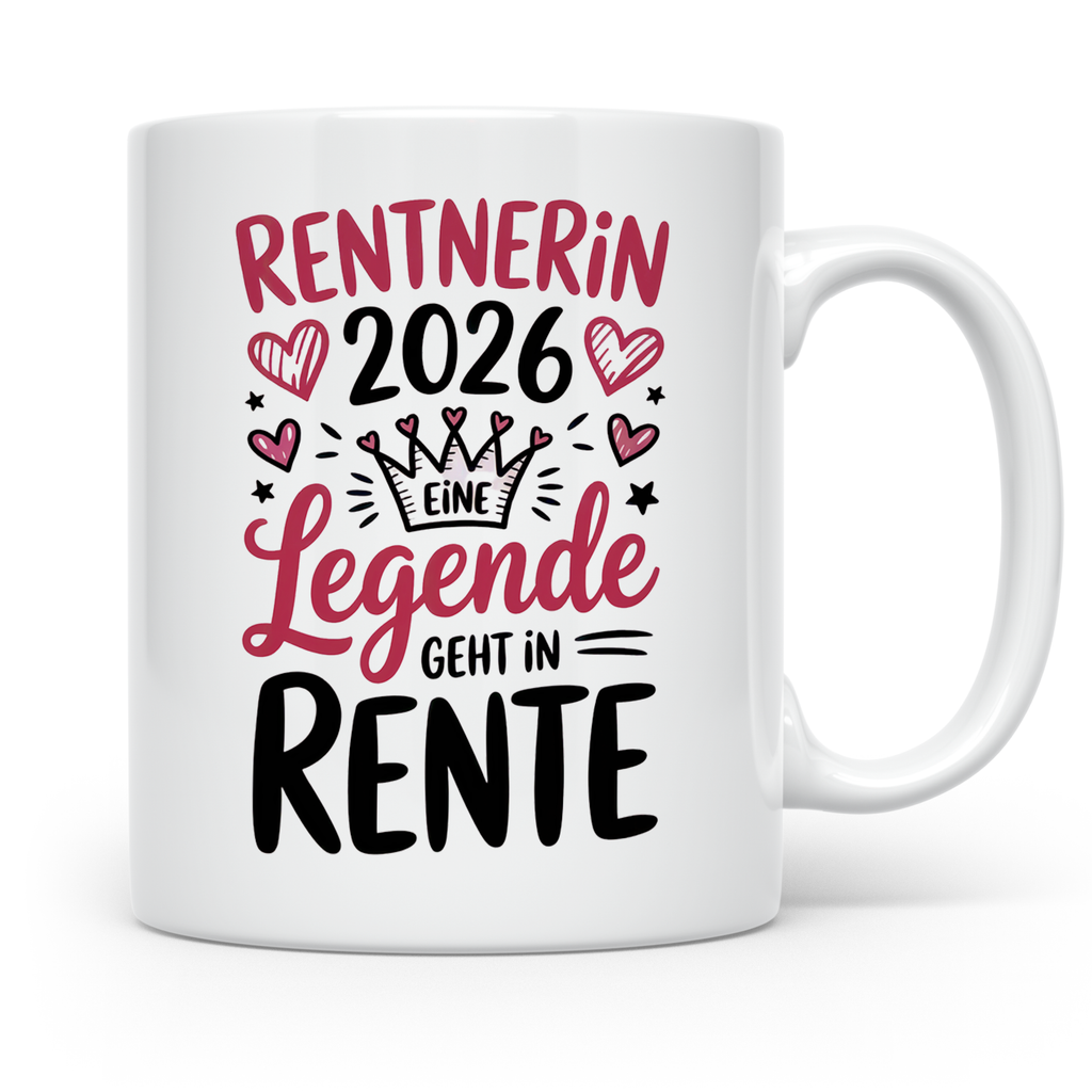 Rentnerin 2026 Legende - Abschiedsgeschenk Kollegin Rente | Ruhestand Geschenkidee
