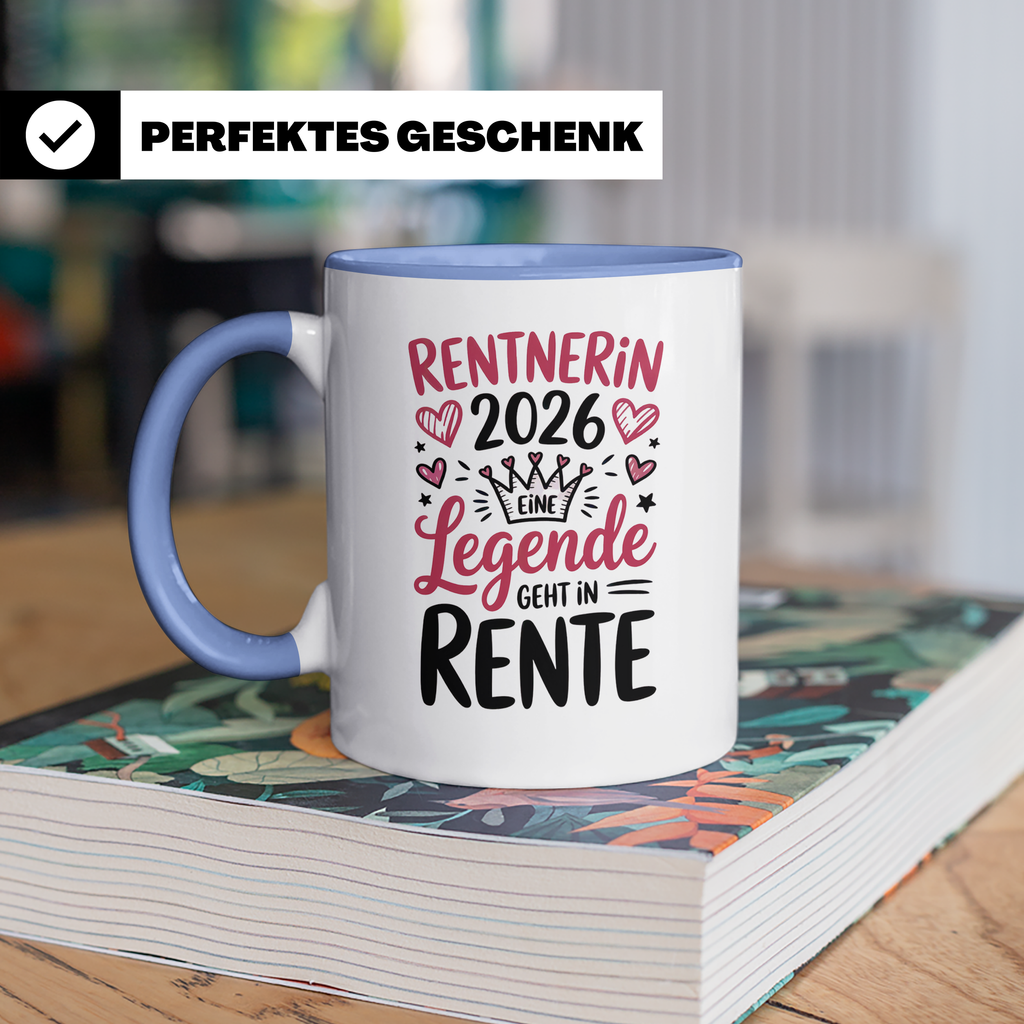 Rentnerin 2026 Legende - Abschiedsgeschenk Kollegin Rente | Ruhestand Geschenkidee