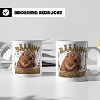 Nacktmull Tasse Bäh Menschen, Lustiger Kaffeebecher für Morg – Weiß [farbe:weiß]