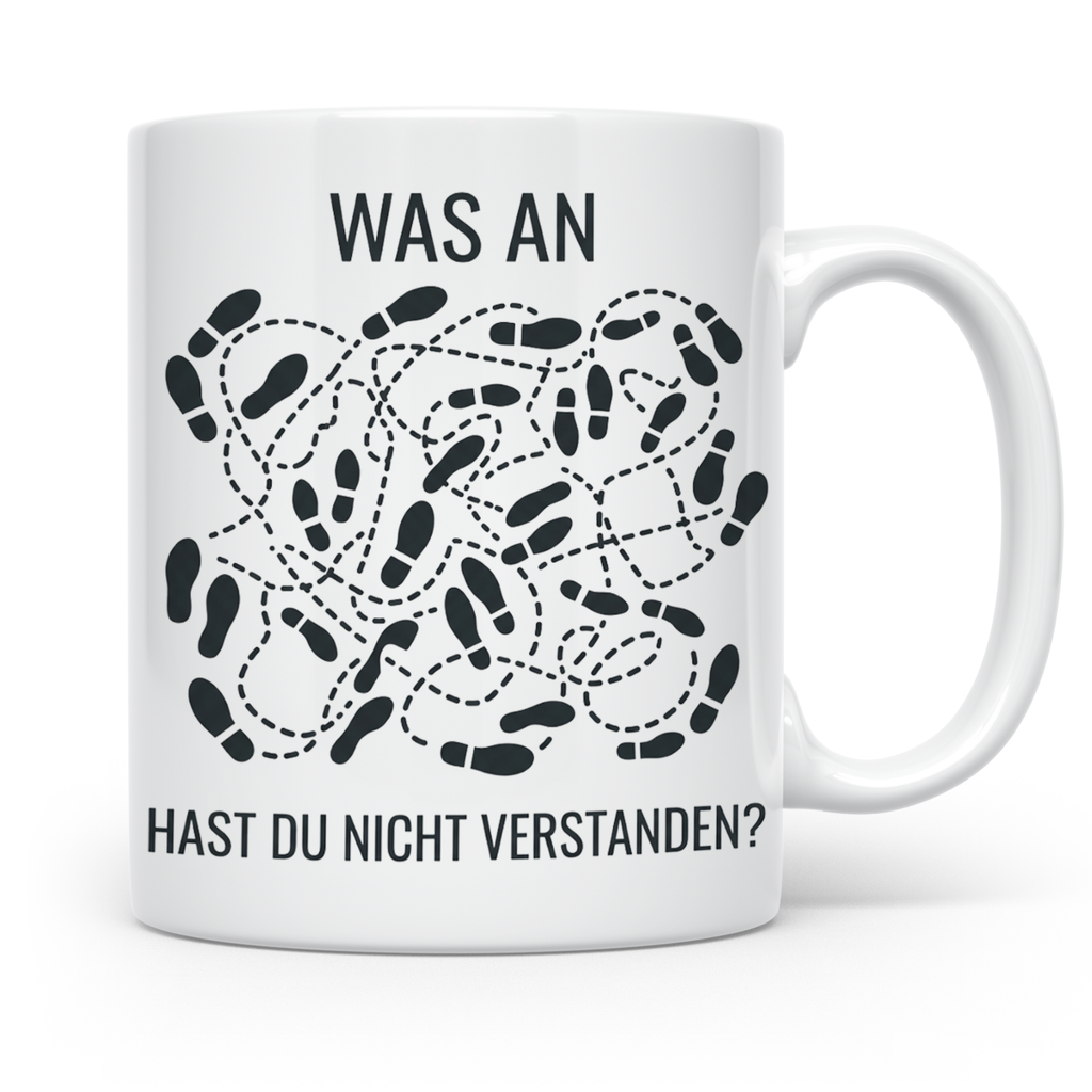 ADHS Tasse lustig Was an Chaos hast du nicht verstanden Kaff – Weiß [farbe:weiß]