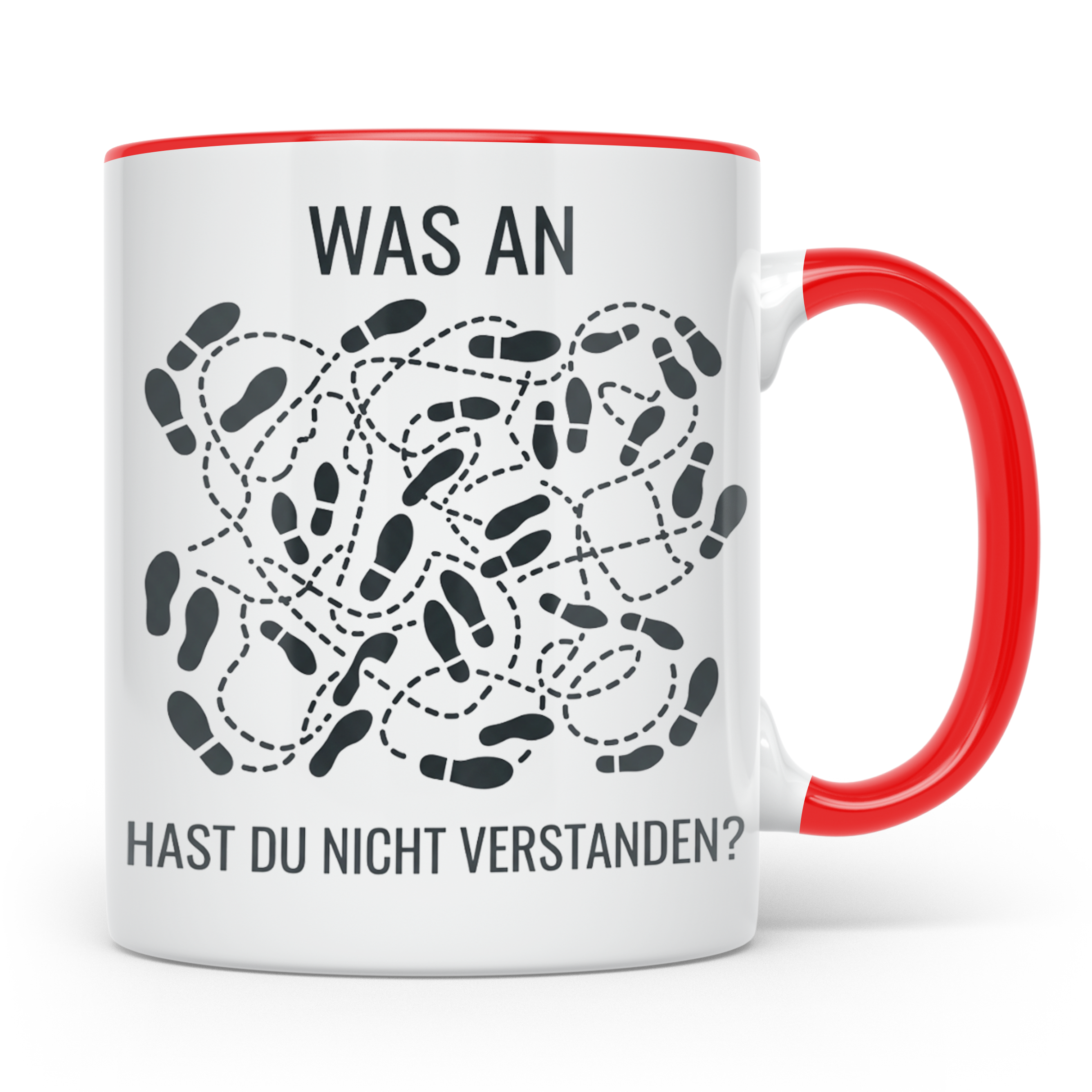 ADHS Tasse lustig Was an Chaos hast du nicht verstanden Kaff – Rot [farbe:rot]
