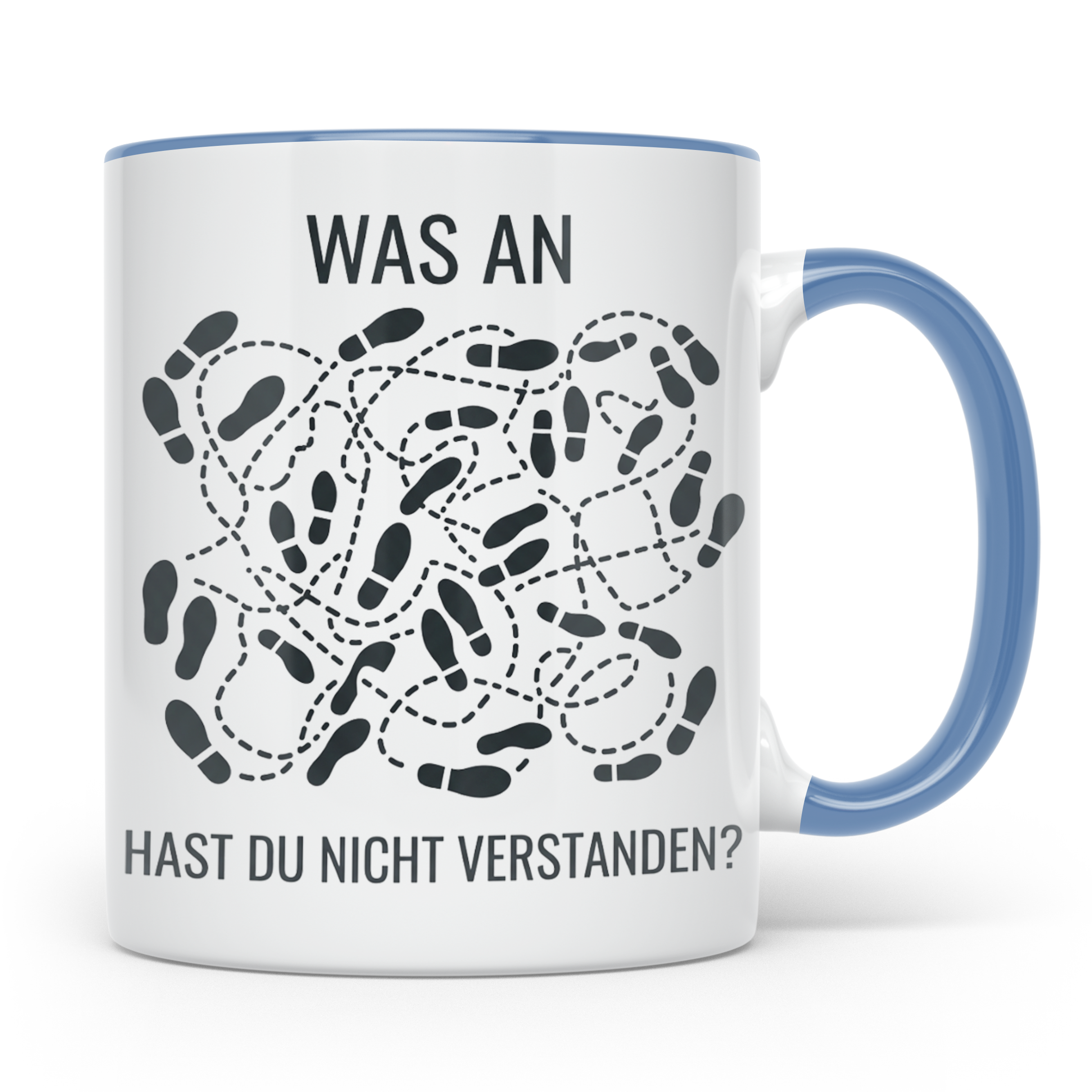 ADHS Tasse lustig Was an Chaos hast du nicht verstanden Kaff – Blau [farbe:blau]
