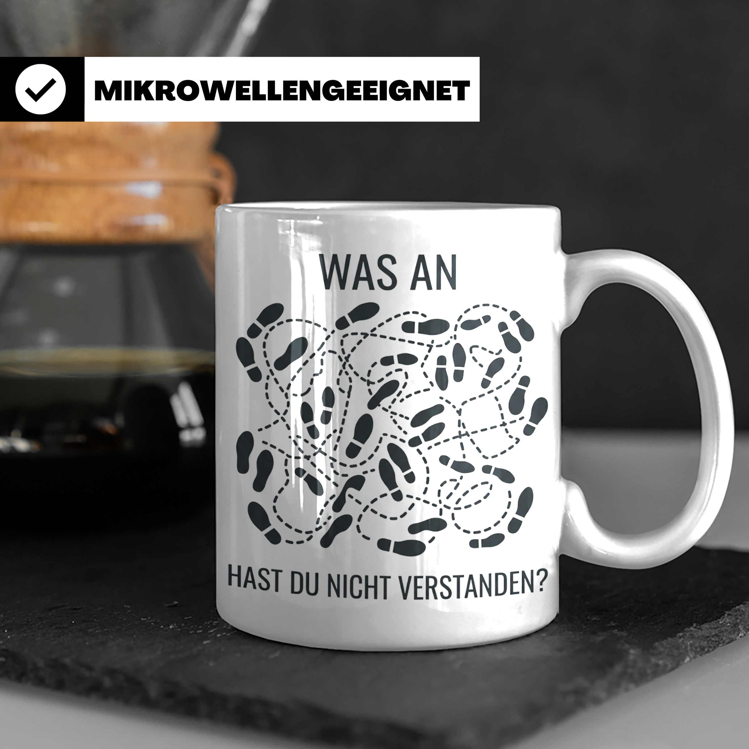 ADHS Tasse lustig Was an Chaos hast du nicht verstanden Kaff – Weiß [farbe:weiß]