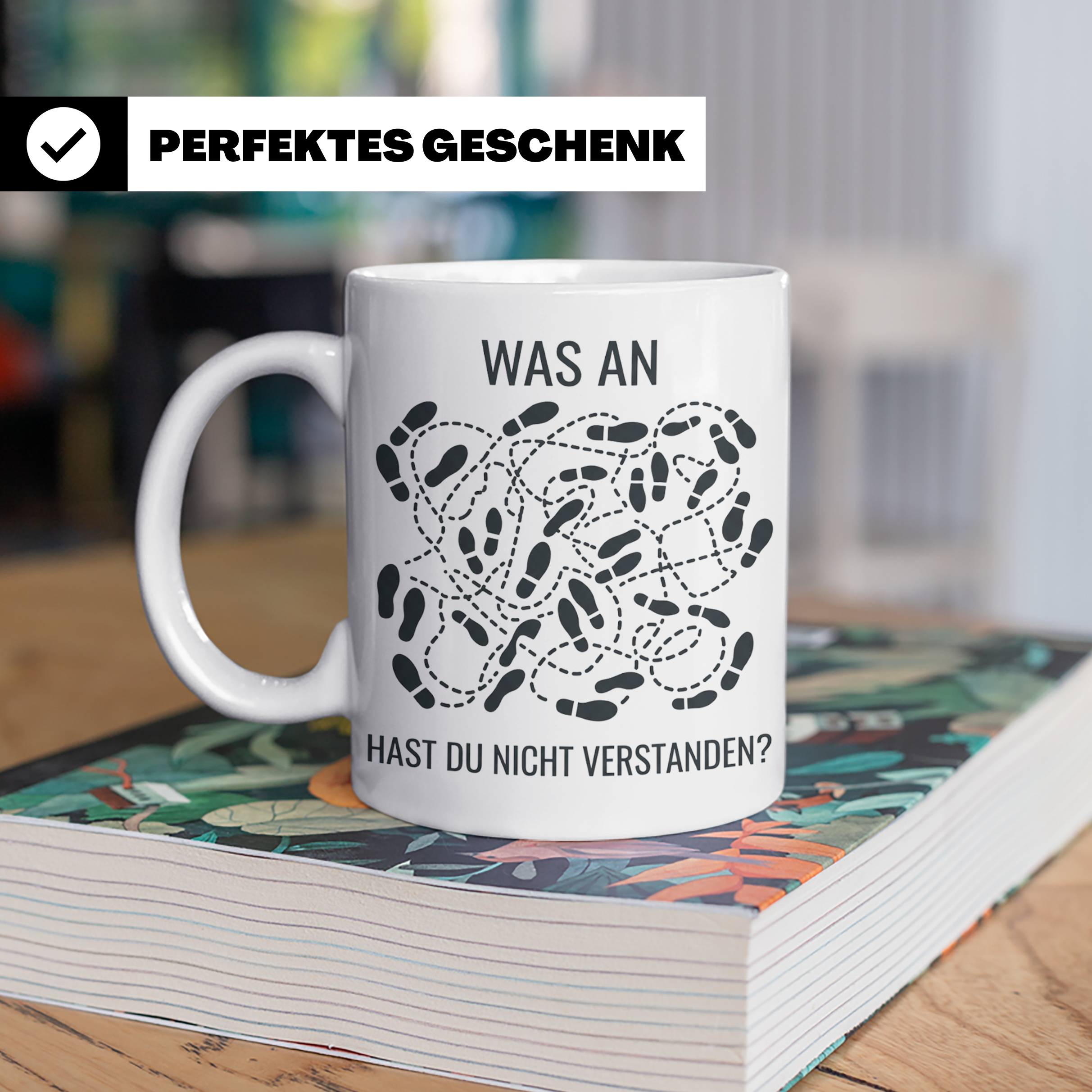 ADHS Tasse lustig Was an Chaos hast du nicht verstanden Kaff – Weiß [farbe:weiß]