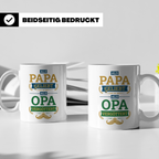 Opa Tasse 'Als Papa geliebt, als Opa vergöttert' Geschenk fü – Weiß [farbe:weiß]