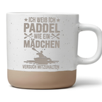 Tasse Ich paddel wie ein Mädchen Geschenk Kajakfahrerin Becher Kaffeet – Bild 1
